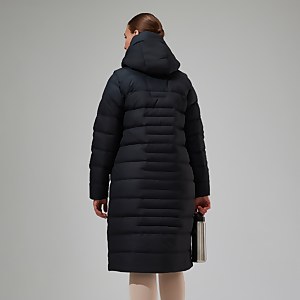 Embo 4in1 Long Daunenjacke für Damen - Schwarz