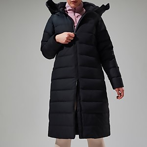 Embo 4in1 Long Daunenjacke für Damen - Schwarz
