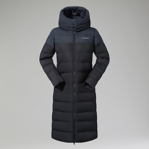 Embo 4in1 Long Daunenjacke für Damen - Schwarz