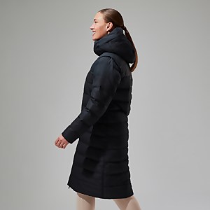 Embo 4in1 Long Daunenjacke für Damen - Schwarz