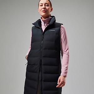 Embo 4in1 Long Daunenjacke für Damen - Schwarz