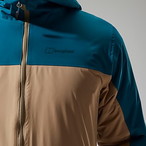 Deluge Pro 2.0 Isolierte Jacke für Herren - Naturfarben/Türkis/Rot