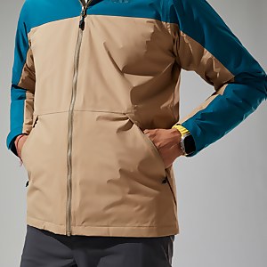 Deluge Pro 2.0 Isolierte Jacke für Herren - Naturfarben/Türkis/Rot