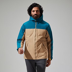 Deluge Pro 2.0 Isolierte Jacke für Herren - Naturfarben/Türkis/Rot