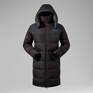 Embo 2in1 Long Daunenjacke für Herren - Schwarz