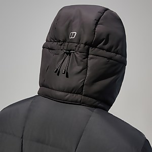 Embo 2in1 Long Daunenjacke für Herren - Schwarz