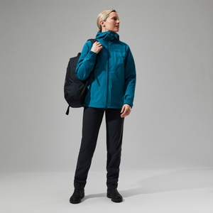 Women's Arnaby Hooded Waterproof Jacket Turquoise - 14