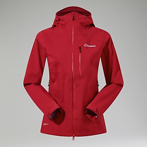 Truda Flex Waterproof Jacke für Damen - Dunkelrot