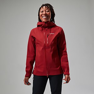 Truda Flex Waterproof Jacke für Damen - Dunkelrot