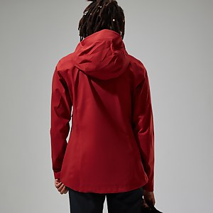 Truda Flex Waterproof Jacke für Damen - Dunkelrot