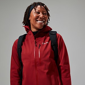 Truda Flex Waterproof Jacke für Damen - Dunkelrot