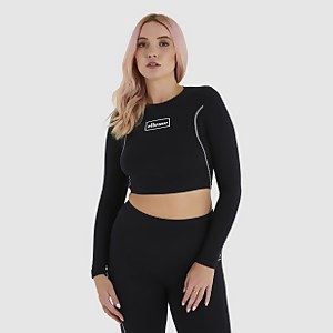 Women's Lucente Cropped T-Shirt Black - 12