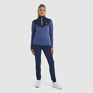 Dellia 1/2 Zip-Top Blau für Damen