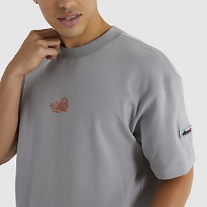 Rilassato T-Shirt Grau für Herren