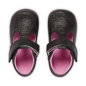 Baby Kick T Glitter Textile Black