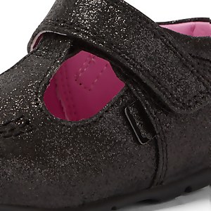 Baby Kick T Glitter Textile Black
