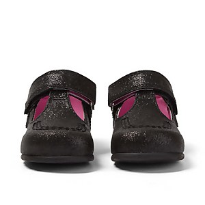 Baby Kick T Glitter Textile Black