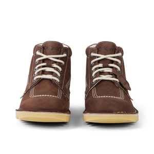 Adult Unisex Kick Hi Suede Brown