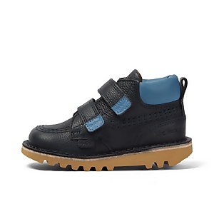 Infant Boys Kick Hi Roll Leather Navy - 8.5