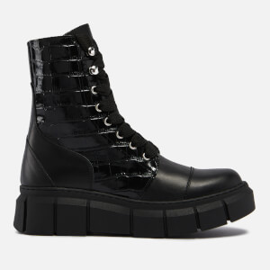 Can Can Croc-Effect and Smooth Leather
