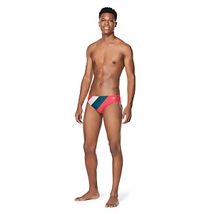 Men's Color Block One Brief Pink
