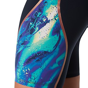 Women's Fastskin LZR Intent Printed Openback Kneeskin Blue