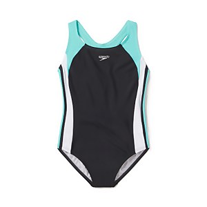 Girls Infinity Splice One Piece Black/Blue - 8