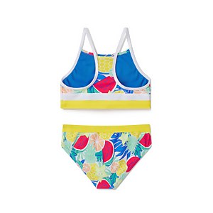 Printed Block Bikini Set Yellow