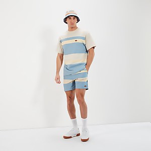 Badeshorts Theroso Beige/Blau für Herren
