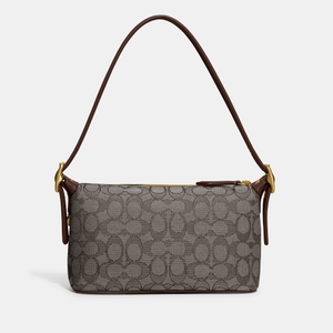 Coach Demi Leather-Trimmed Logo-Jacquard Bag