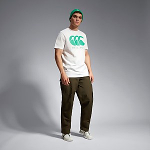 Adult Unisex Ireland Logo Tee White/Green