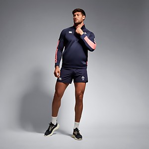 Mens Ireland 1/2 Zip Training Top Blue/Pink