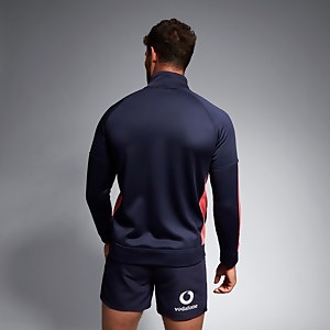 Mens Ireland 1/2 Zip Training Top Blue/Pink