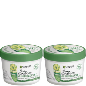 Garnier Body Superfood, Nourishing Body Cream, With Avocado and Omega 6, Body Cream for Dry Skin Duo
