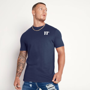 Core T-Shirt – dunkelblau verblasst