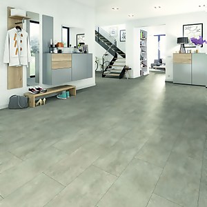 EGGER HOME Chalk Ceramic Tile 8mm Aqua+ Laminate Flooring - 2.53 sqm Pack