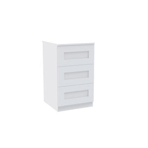 House Beautiful Realm Narrow Chest of Drawers - White Shaker (W)450mm x (H)756mm