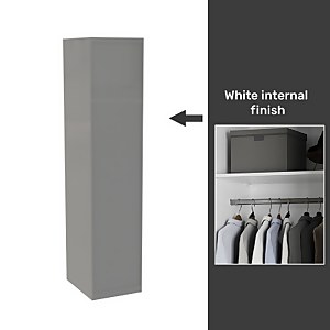Single white cheap wardrobe homebase