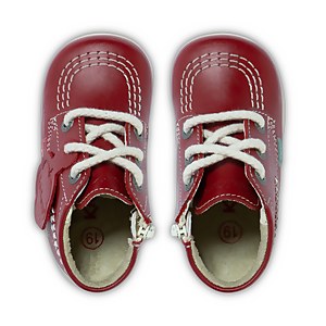 Baby Kick Hi Leather Red