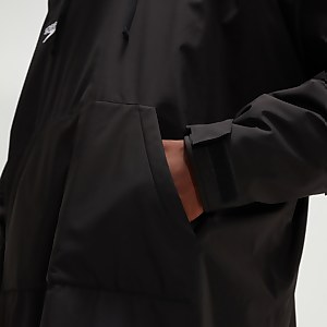 Adult Long Sleeve Poncho Black/Red