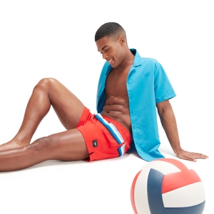 Maillot de bain Rondo Edge 14 po pour hommes, rouge