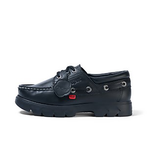 Adult Unisex Lennon Boatshoe Leather Black - 11