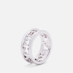 Marc Jacobs Logo Silver-Tone Ring - 6 | Coggles