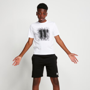 Conjunto de camiseta y pantalones cortos PIXEL – Negro / Blanco