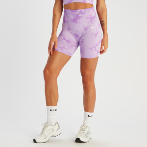 MP ženske bešavne biciklističke kratke hlače Shape – Purple Tie Dye
