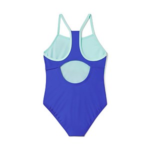Monopièce Radiating Splice pour filles, bleu