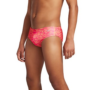Men's Printed One Brief Orange