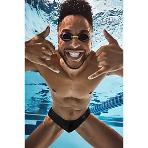 Men's Pride Graphic Solid Brief Black