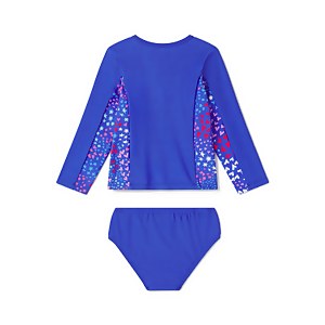 Ensemble maillot dermoprotecteur manches longues tout-petits pour filles, violet