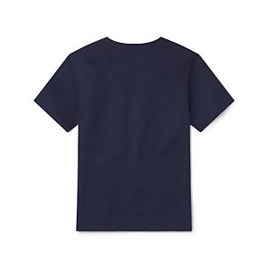 Maillot de bain manches courtes à motif graphique pour garçons, bleu marine